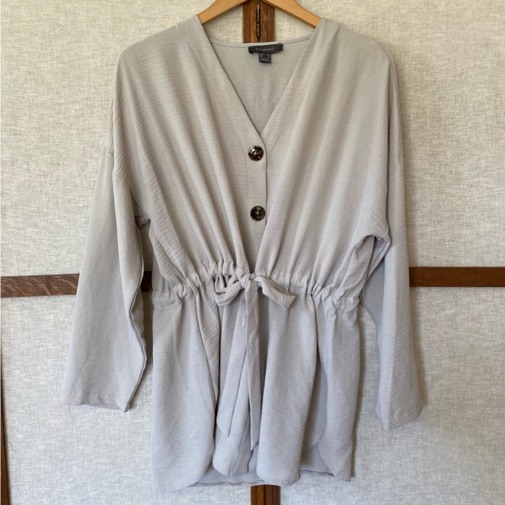 Primark Tunic Top With Adjustable Tie Waist - Size 12